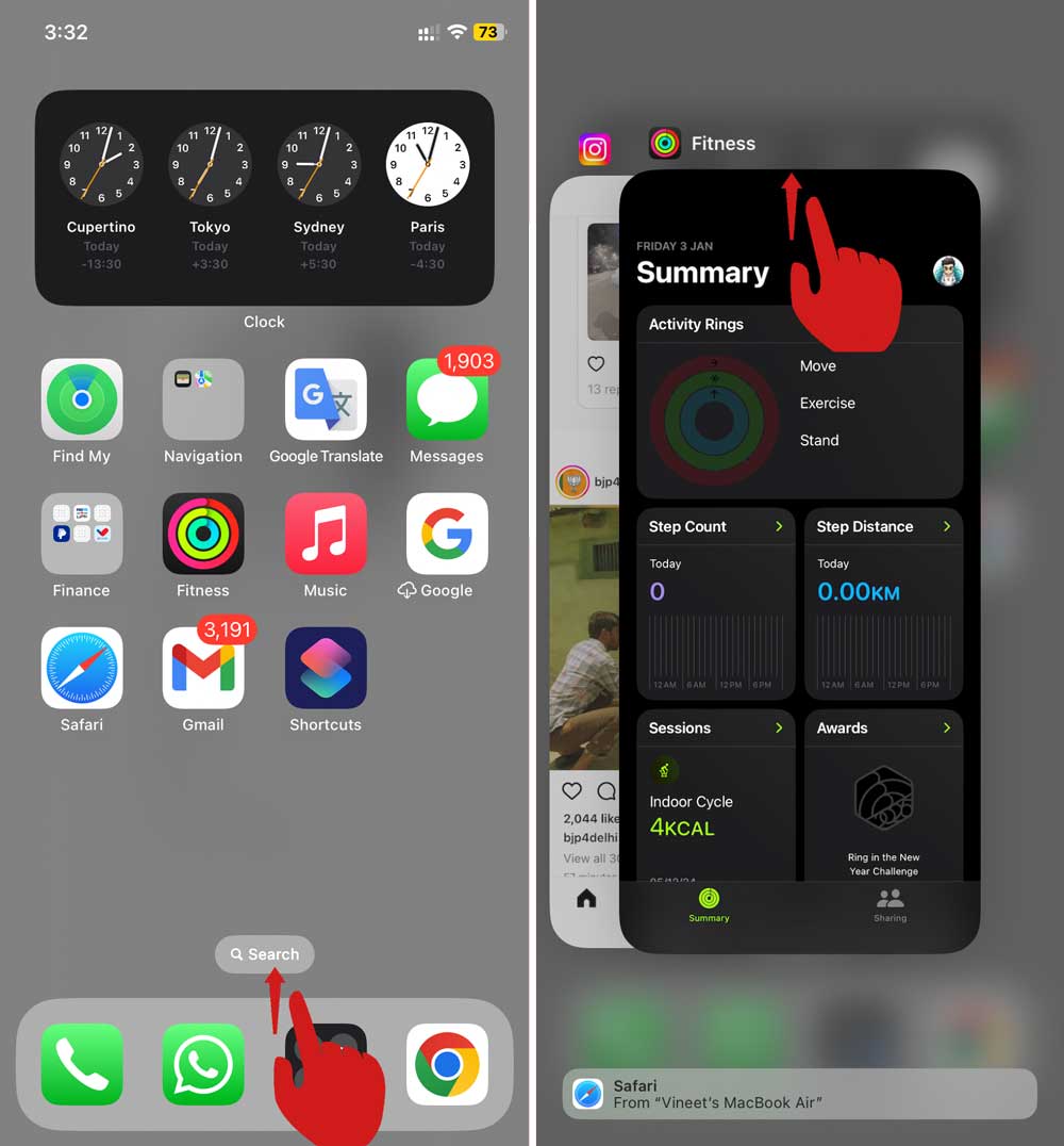 close conflicting apps on iphone
