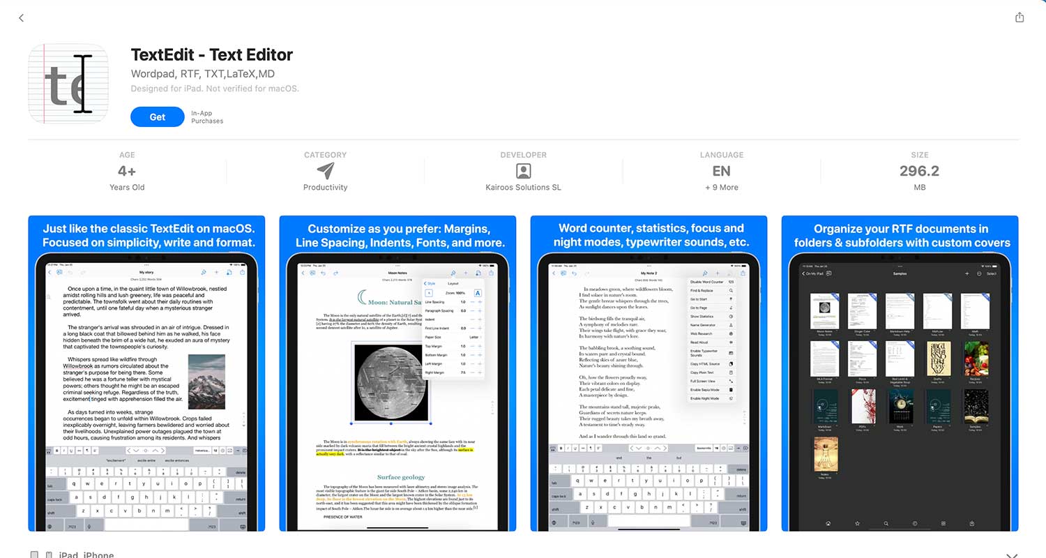 text editor app for mac