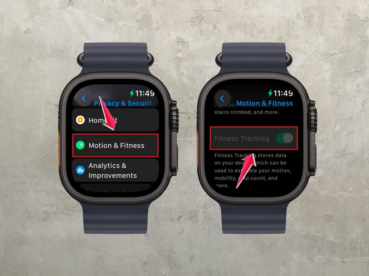 turn on motion and fitness in iwatch turn on motion and fitness in iwatch